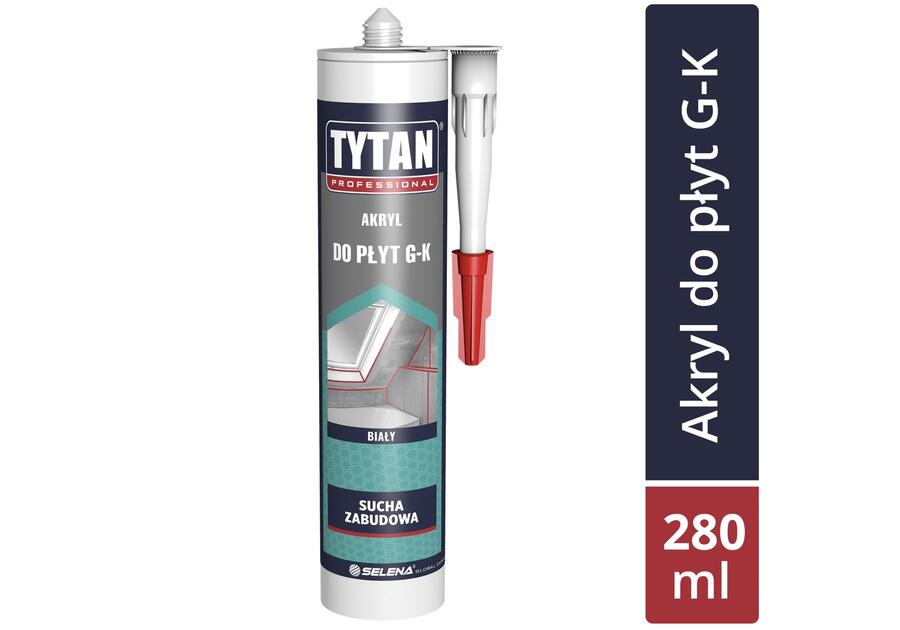 Zdjęcie: Akryl do płyt G-K biały 280 ml TYTAN PROFESSIONAL