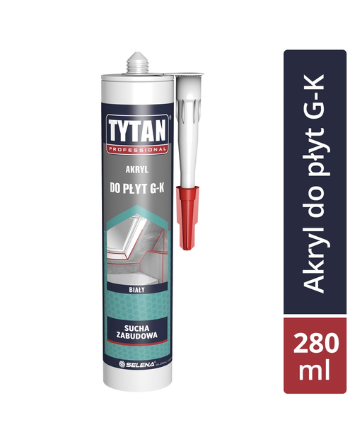 Zdjęcie: Akryl do płyt G-K biały 280 ml TYTAN PROFESSIONAL