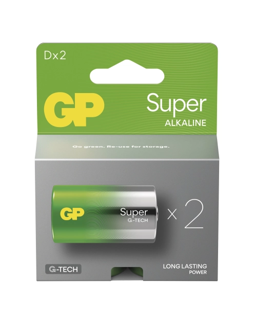 Zdjęcie: Bateria alkaliczna GP SUPER D (LR20) 2PP EMOS