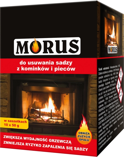 Zdjęcie: Proszek do usuwania sadzy z kominków i pieców Morus 50 g BROS