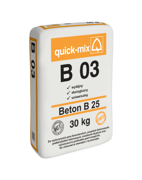 Zdjęcie: Beton 30 kg B 25 B 03 QUICK-MIX