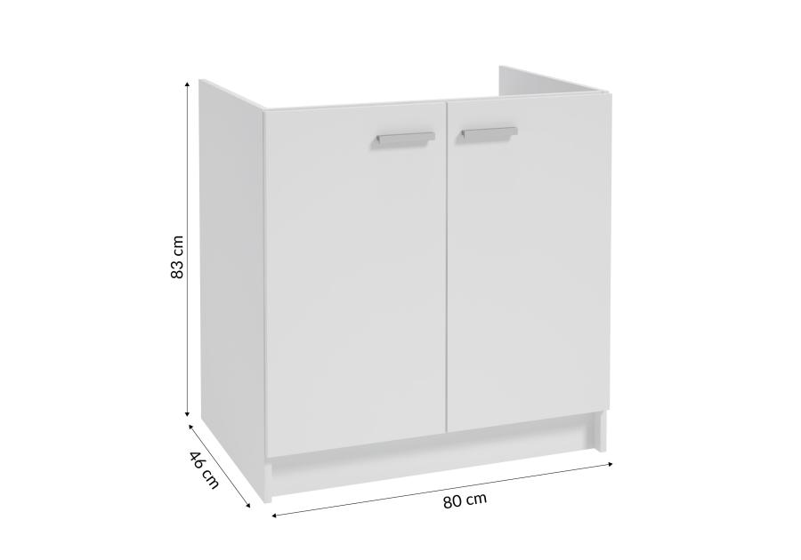 Zdjęcie: Szafka kuchenna pod zlewozmywak 80x50 cm biała DEFTRANS