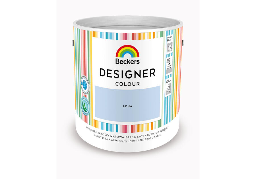 Zdjęcie: Farba lateksowa Designer Colour Aqua 2,5 L BECKERS