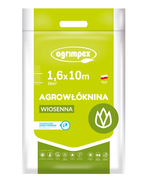 Zdjęcie: Agrowłóknina osłaniająca wiosenna Agro-Marina 17 g turkusowa 1,6 x 10 m AGRIMPEX