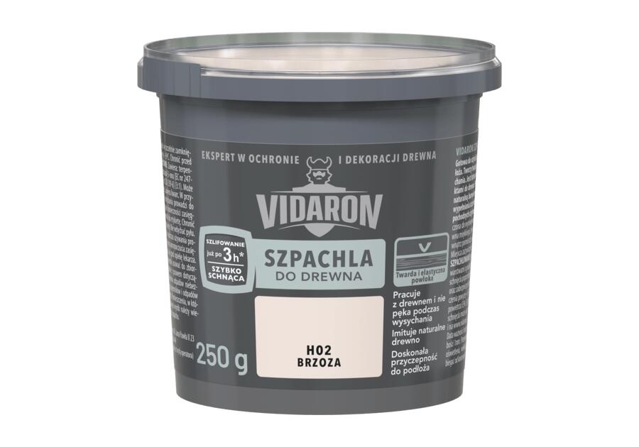 Zdjęcie: Szpachla do drewna brzoza 0,25 kg VIDARON