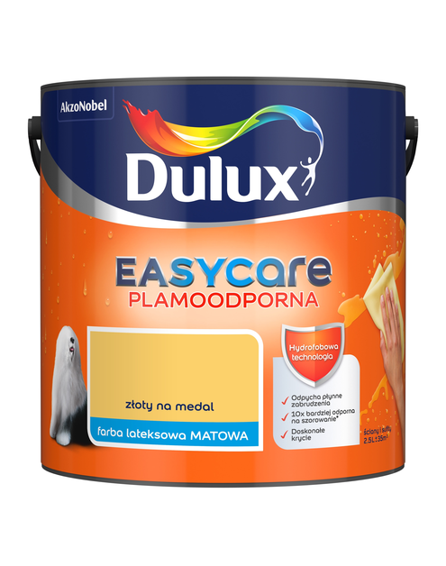 Zdjęcie: Farba do wnętrz EasyCare 2,5 L złoty na medal DULUX