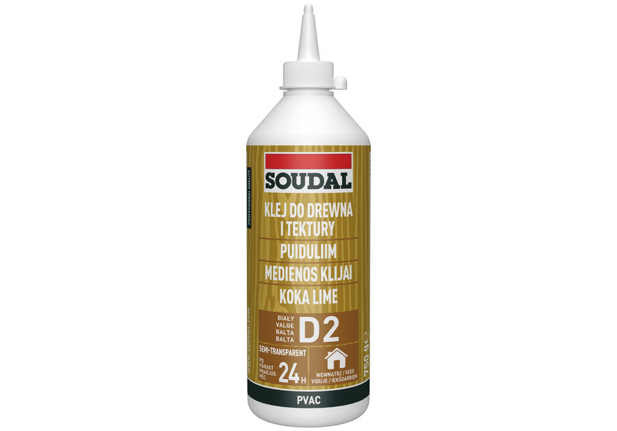 Zdjęcie: Klej do drewna biały 62A - 750 g SOUDAL