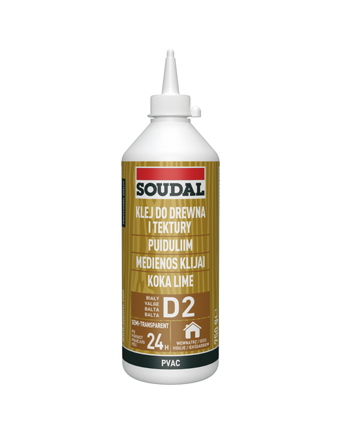 Zdjęcie: Klej do drewna biały 62A - 750 g SOUDAL