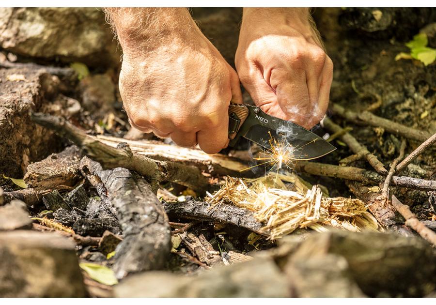 Zdjęcie: Nóż survivalowy składany  22 cm, 6 w 1 NEO