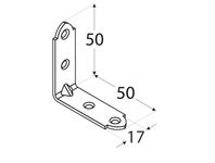 Zdjęcie: Kątownik wąski z blachy ocynkowanej 5x5x1,7 cm KW03 DMX