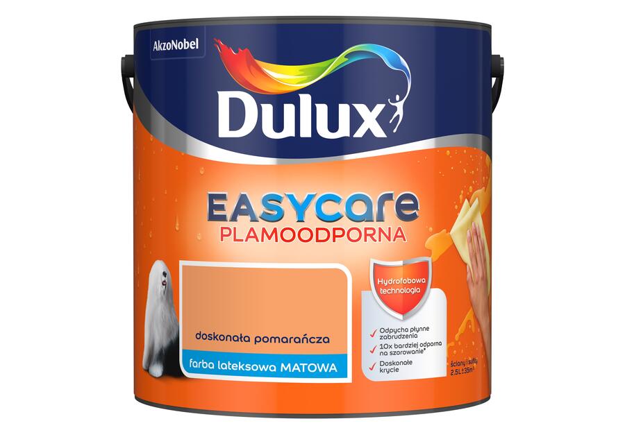 Zdjęcie: Farba do wnętrz EasyCare 2,5 L doskonała pomarańcza DULUX