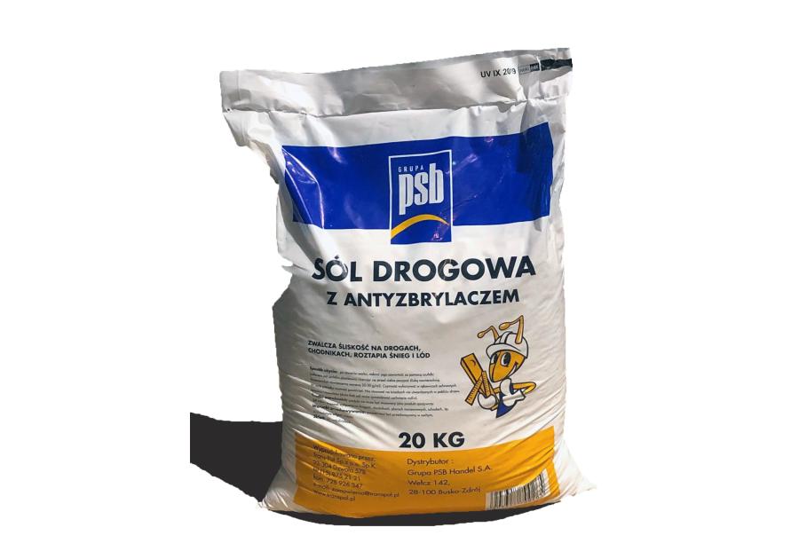 Zdjęcie: Sól drogowa z antyzbrylaczem 20 kg PSB TRANS-PAL