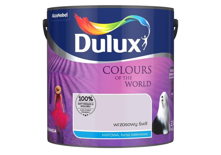 Zdjęcie: Farba do wnętrz Kolory Świata 2,5 L wrzosowy świt DULUX