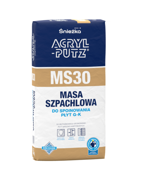 Zdjęcie: Masa do spoina Acryl Putz MS30, 5 kg ŚNIEŻKA