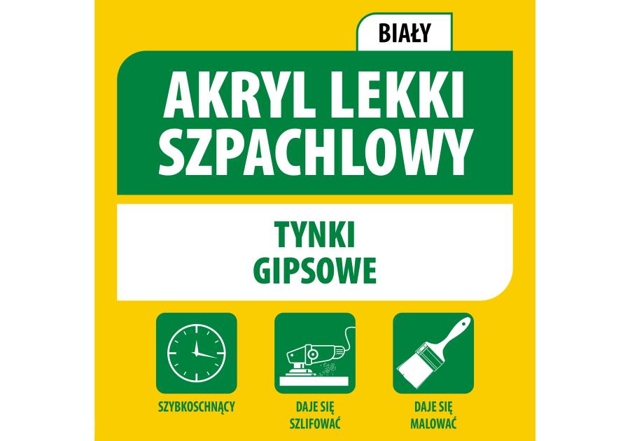 Zdjęcie: Akryl szpachlowy lekki 280 ml biały SOUDAL