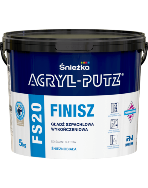 Zdjęcie: Gotowa masa szpachlowa Acryl Putz FS20 5 kg ŚNIEŻKA