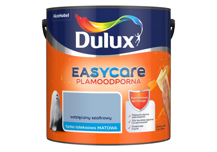 Zdjęcie: Farba do wnętrz EasyCare 2,5 L wdzięczny szafirowy DULUX