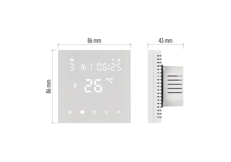 Zdjęcie: Termostat pokojowy do ogrzewania podłogowego GoSmart P56201UF z Wi-Fi EMOS