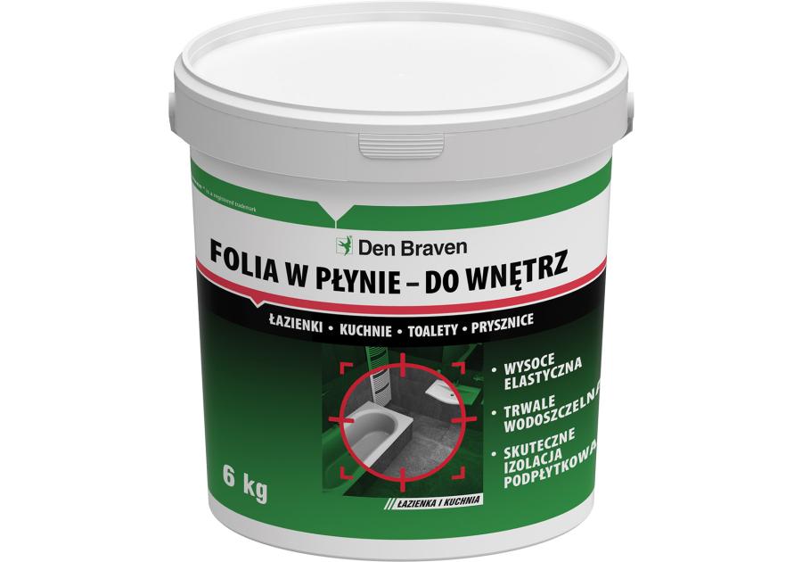 Zdjęcie: Folia w płynie do wewnątrz zielony 6 kg Sanitary Foil DEN BRAVEN