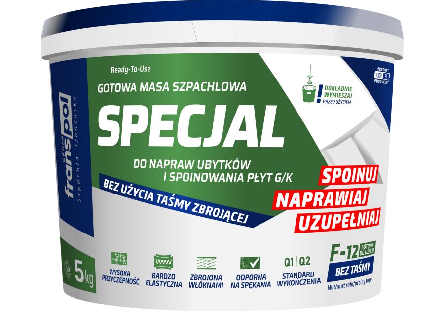 Zdjęcie: Masa szpachlowa Specjal F-12, 5 kg FRANS-POL