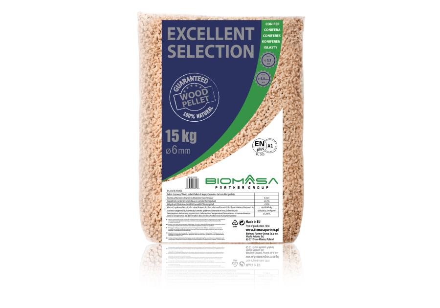 Zdjęcie: Pellet drzewny Excellent Selection 15 kg BIOMASA PARTNER GROUP