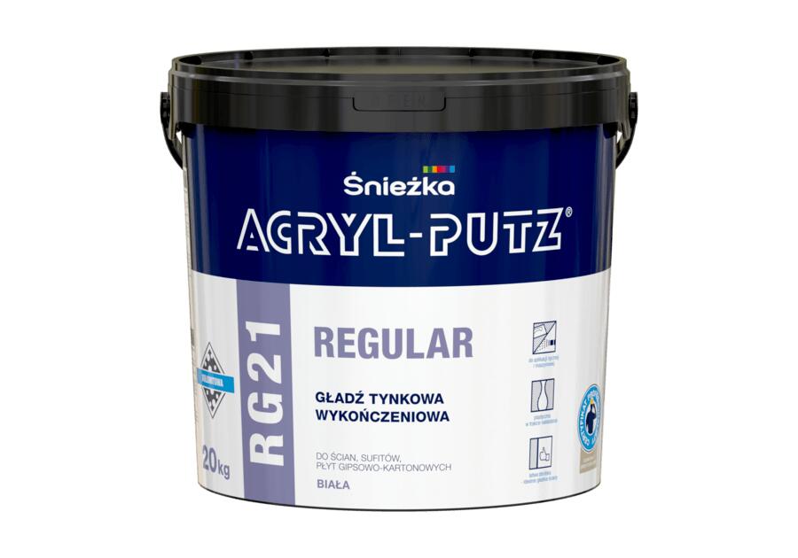 Zdjęcie: Gładź tynkowa Acryl-Putz RG21 Regular 20 kg ŚNIEŻKA