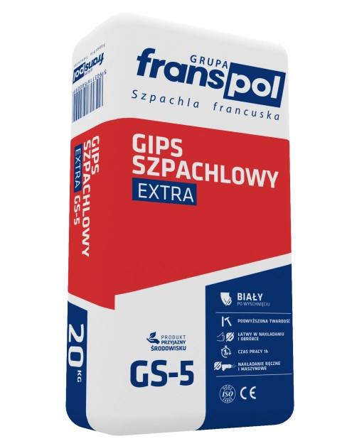 Zdjęcie: Gips szpachlowy 20 kg Extra FRANS-POL