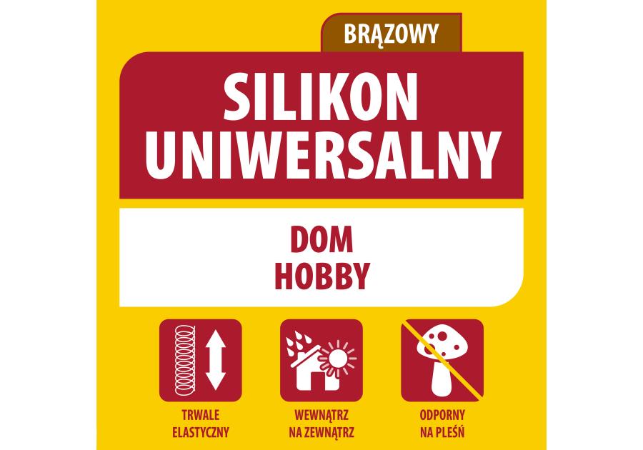 Zdjęcie: Silikon uniwersalny 280 ml brązowy SOUDAL