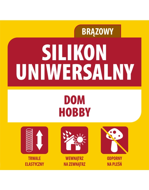 Zdjęcie: Silikon uniwersalny 280 ml brązowy SOUDAL