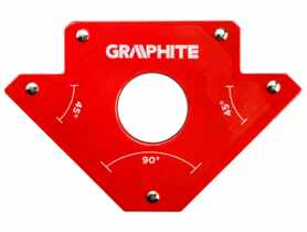 Spawalniczy kątownik magnetyczny 122 x 190 x 25 mm, udźwig 34.0 kg GRAPHITE