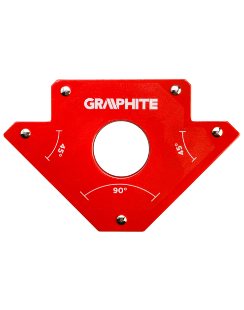 Zdjęcie: Spawalniczy kątownik magnetyczny 122 x 190 x 25 mm, udźwig 34.0 kg GRAPHITE