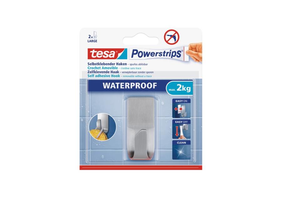 Zdjęcie: Haczyk samoprzylepny PWS waterproof 1 szt. TESA