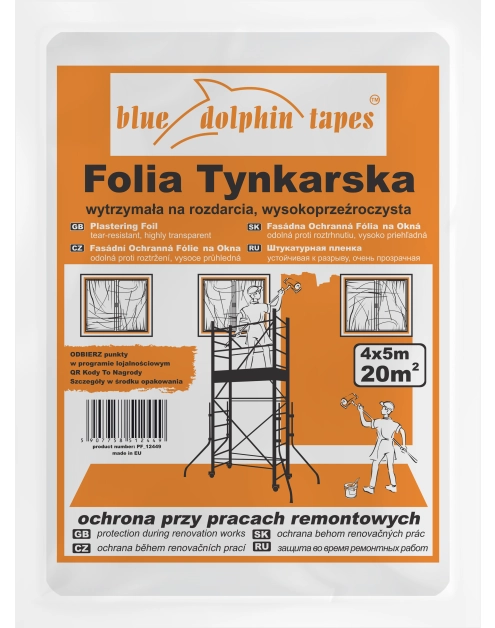 Zdjęcie: Folia tynkarska 4 x 5 m BLUEDOLPHIN