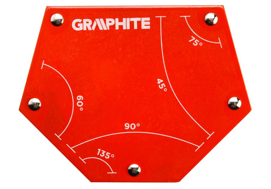 Zdjęcie: Spawalniczy kątownik magnetyczny 111 x 136 x 24 mm, udźwig 34.0 kg GRAPHITE