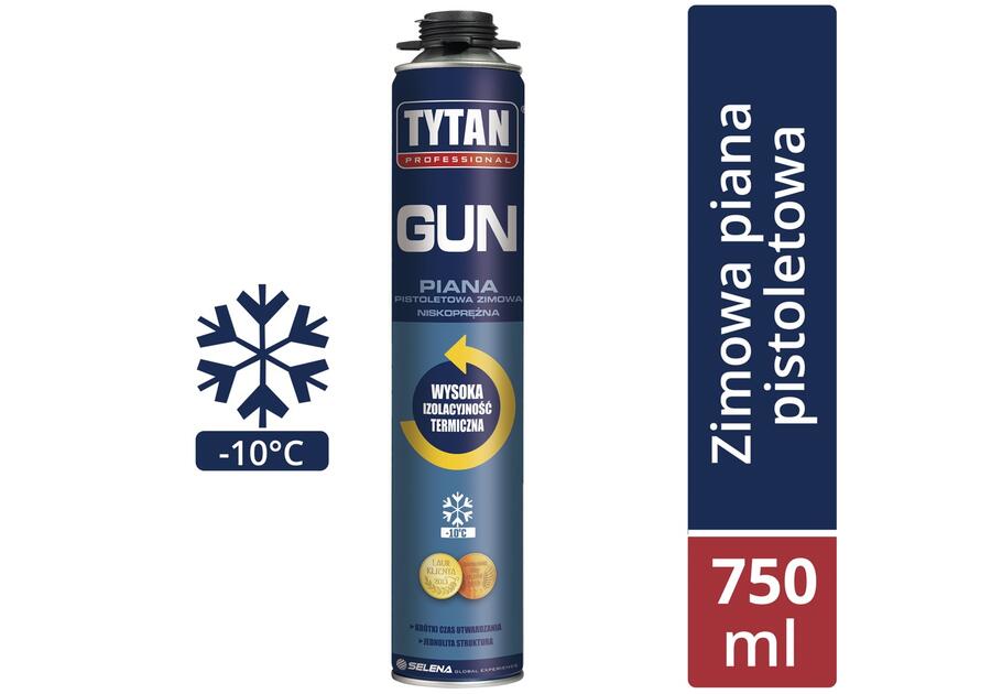 Zdjęcie: Piana pistoletowa zimowa Gun 750 ml TYTAN PROFESSIONAL