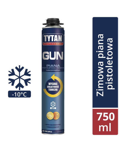 Zdjęcie: Piana pistoletowa zimowa Gun 750 ml TYTAN PROFESSIONAL