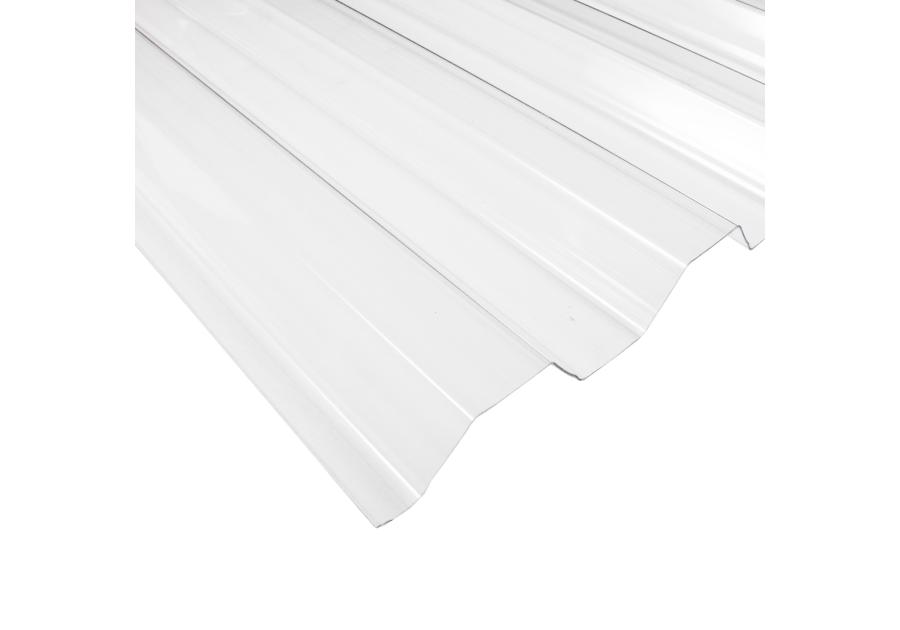 Zdjęcie: Płyta trapezowa PVC 90X250 cm/0,8 mm Trapez 70/18 bezbarwna  ROBELIT