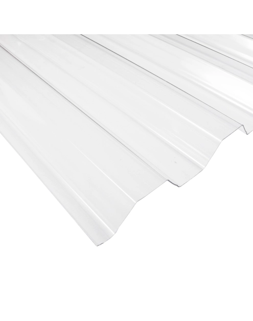 Zdjęcie: Płyta trapezowa PVC 90X250 cm/0,8 mm Trapez 70/18 bezbarwna  ROBELIT