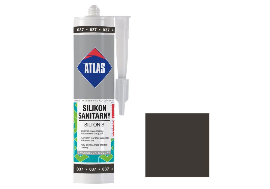 Zdjęcie: Silikon sanitarny Silton S grafitowy 280 ml ATLAS