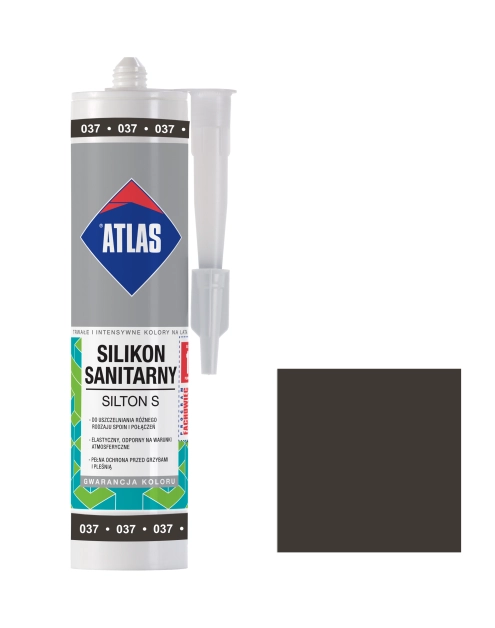 Zdjęcie: Silikon sanitarny Silton S grafitowy 280 ml ATLAS