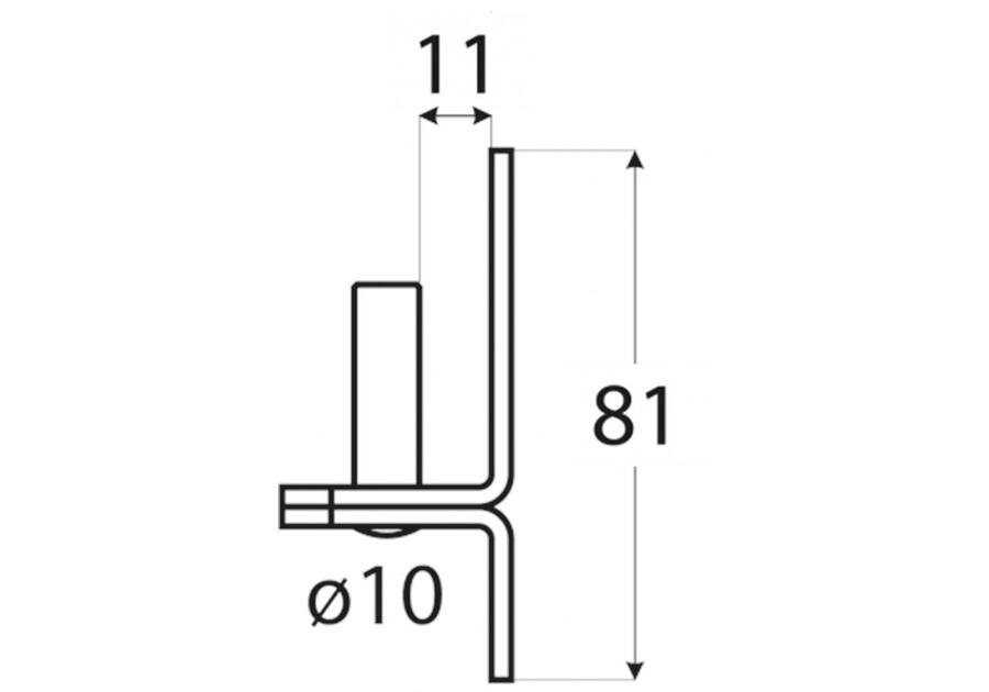 Zdjęcie: Uchwyt czopowy fi 10/11 mm DMX