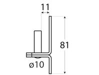 Zdjęcie: Uchwyt czopowy fi 10/11 mm DMX