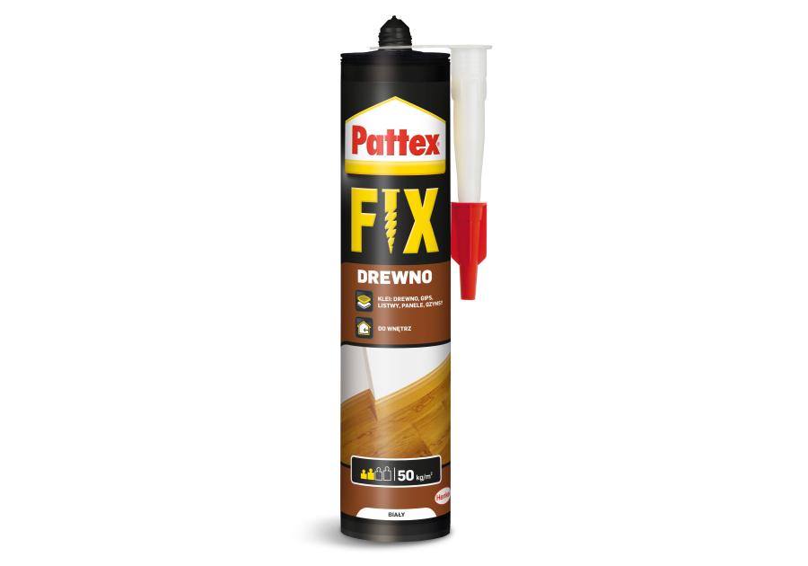 Zdjęcie: Klej do drewna Fix Wood Water biały 400 g PATTEX