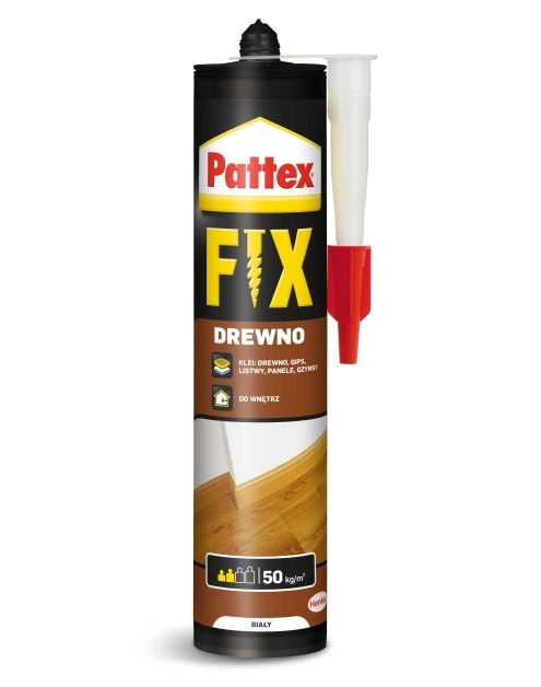 Zdjęcie: Klej do drewna Fix Wood Water biały 400 g PATTEX