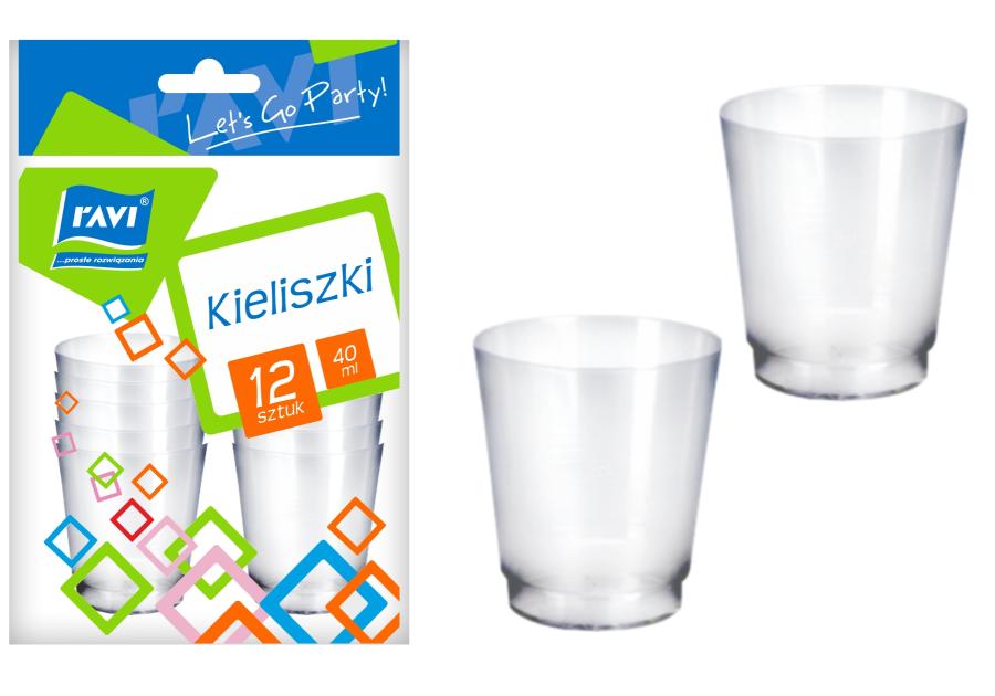 Zdjęcie: Kieliszki 40 ml - 12 szt. RAVI