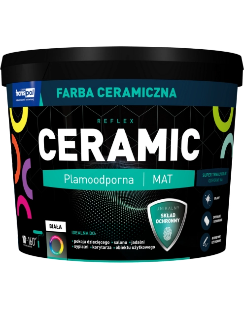 Zdjęcie: Farba Ceramiczna Reflex Ceramic 10 L FRANSPOL