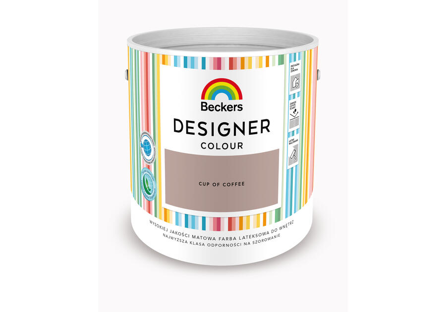 Zdjęcie: Farba lateksowa Designer Colour Cup Of Coffee 2,5 L BECKERS