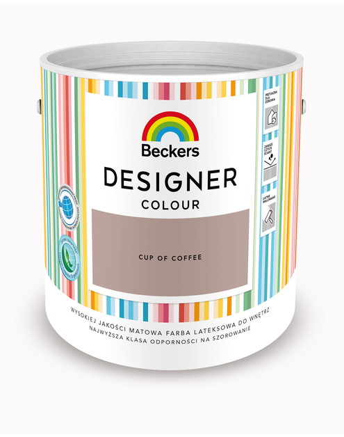 Zdjęcie: Farba lateksowa Designer Colour Cup Of Coffee 2,5 L BECKERS