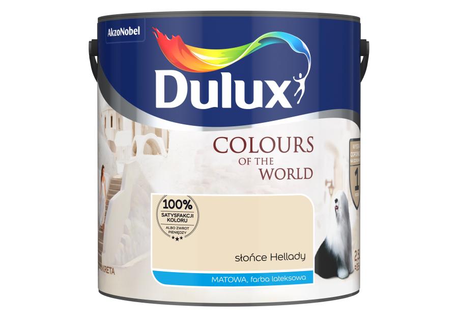 Zdjęcie: Farba do wnętrz Kolory Świata 2,5 L słońce Hellady DULUX