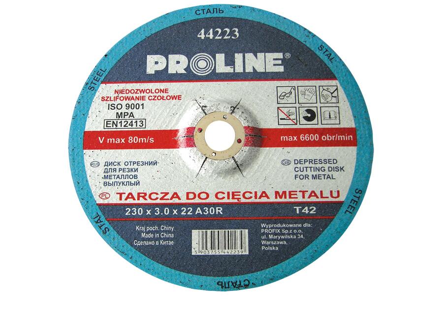 Zdjęcie: Tarcza do cięcia metalu T42, 125x2.5x22A36S PROLINE